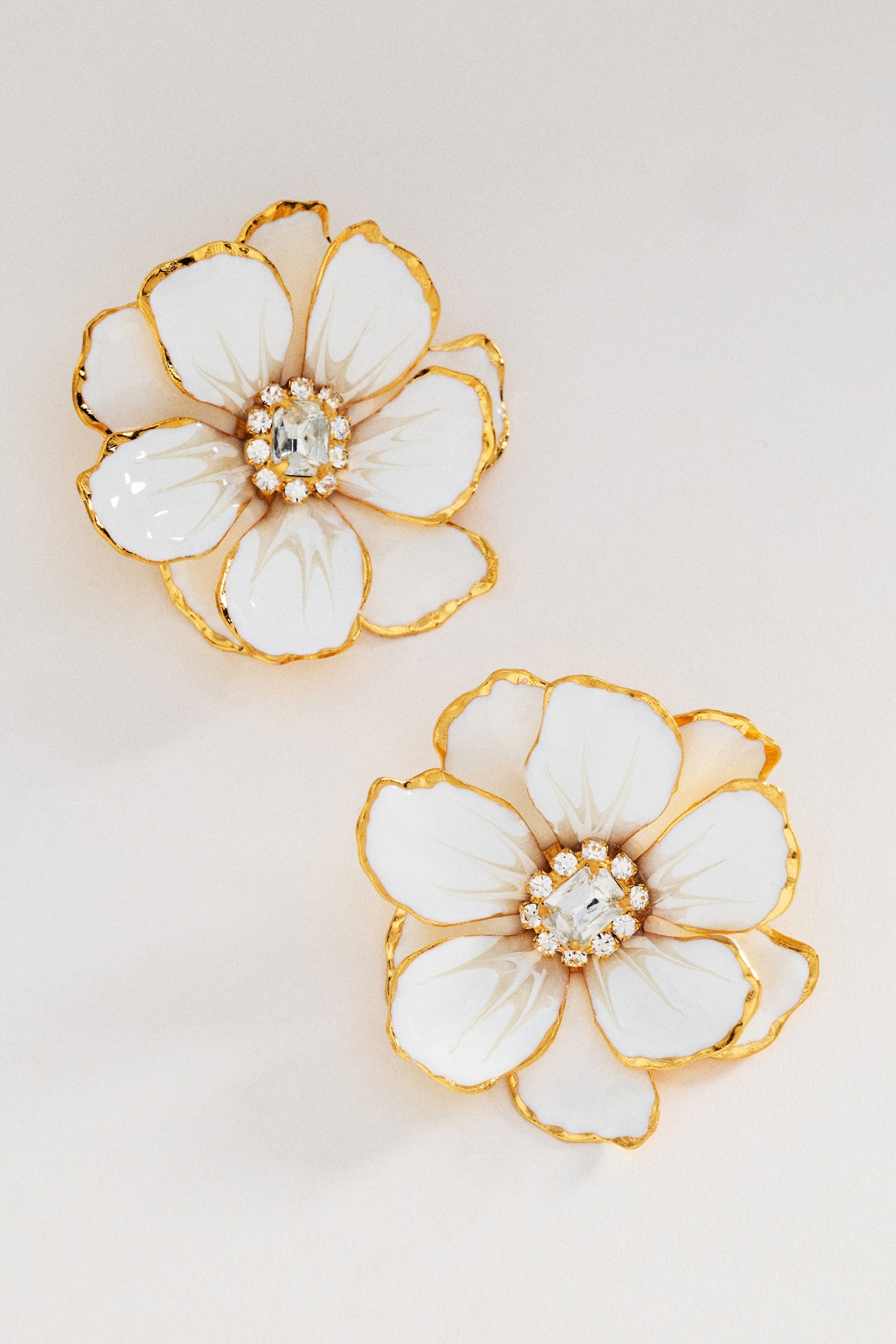 The Pink Reef Hand-Painted Birth Flower Stud Earrings