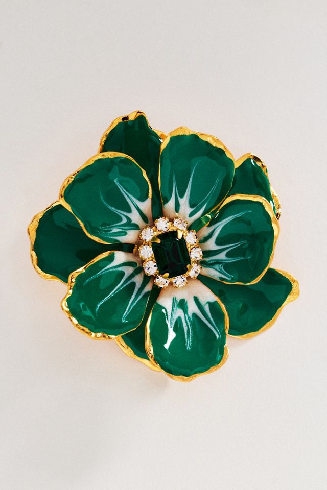 The Pink Reef Hand-Painted Birth Flower Stud Earrings #1