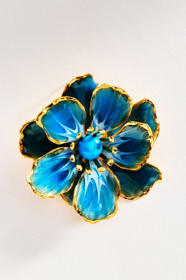 The Pink Reef Hand-Painted Birth Flower Stud Earrings #1