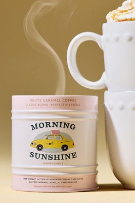 Morning Sunshine Gourmand White Caramel Coffee Tinned Candle
