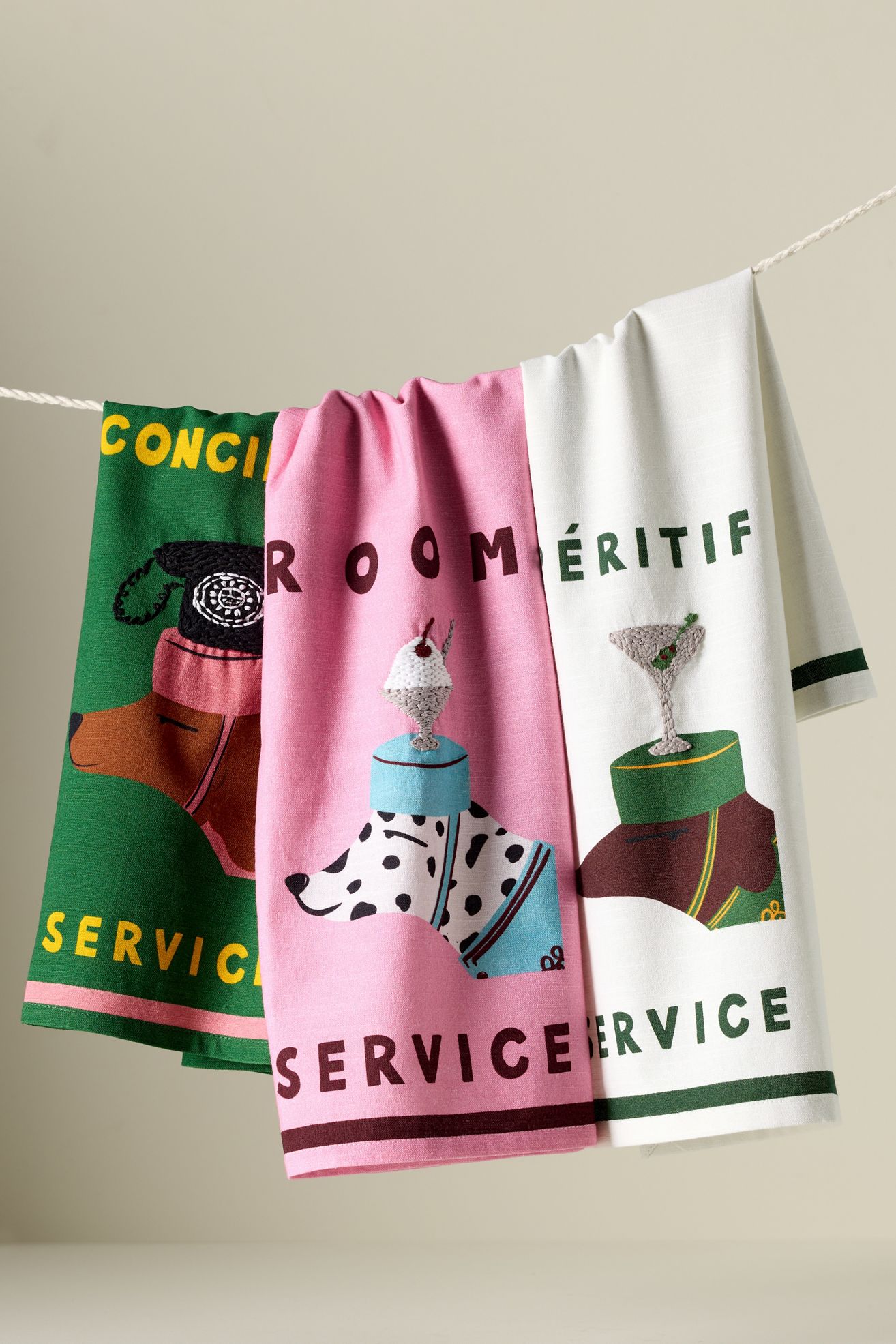 Nephthys Foster Hotel Dog Dish Towel - Aperitif Service, One Size