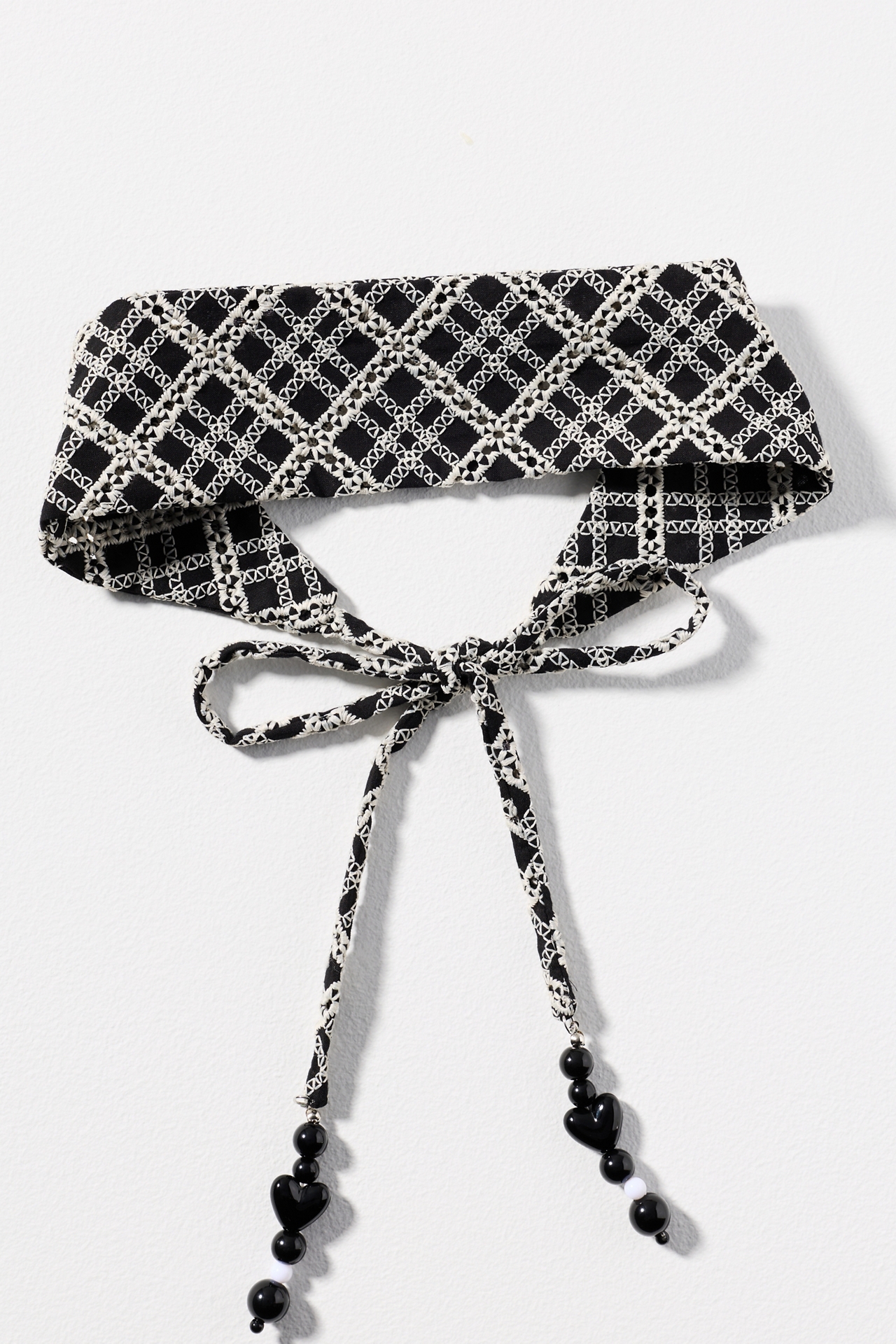 Beaded Crochet Hair Scarf