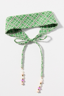 Beaded Crochet Hair Scarf
