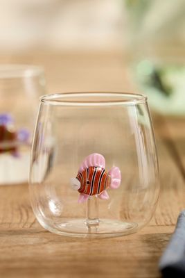 Fish Icon Glass, Clownfish