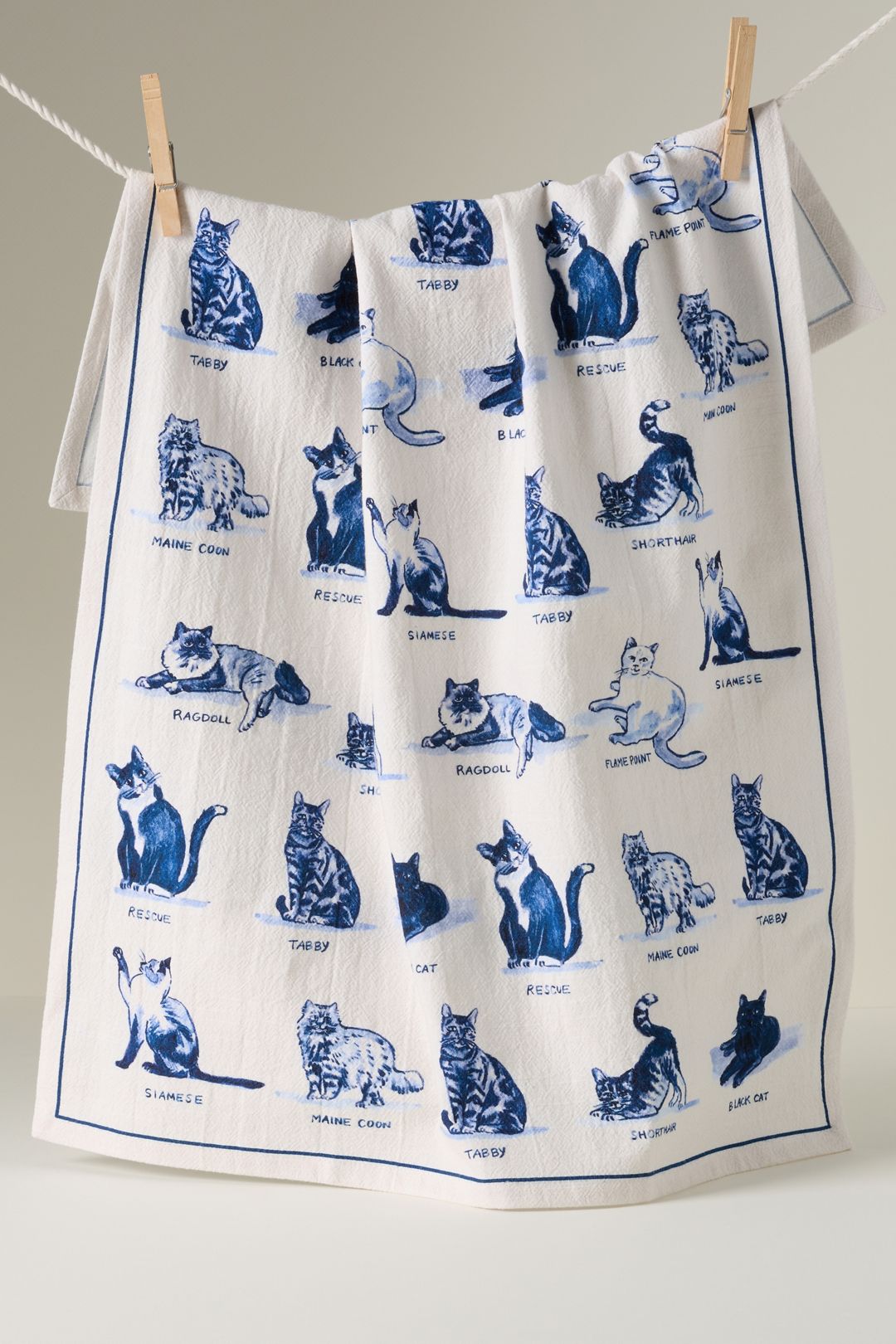 Molly Hatch Dish Towel - Cat, One Size