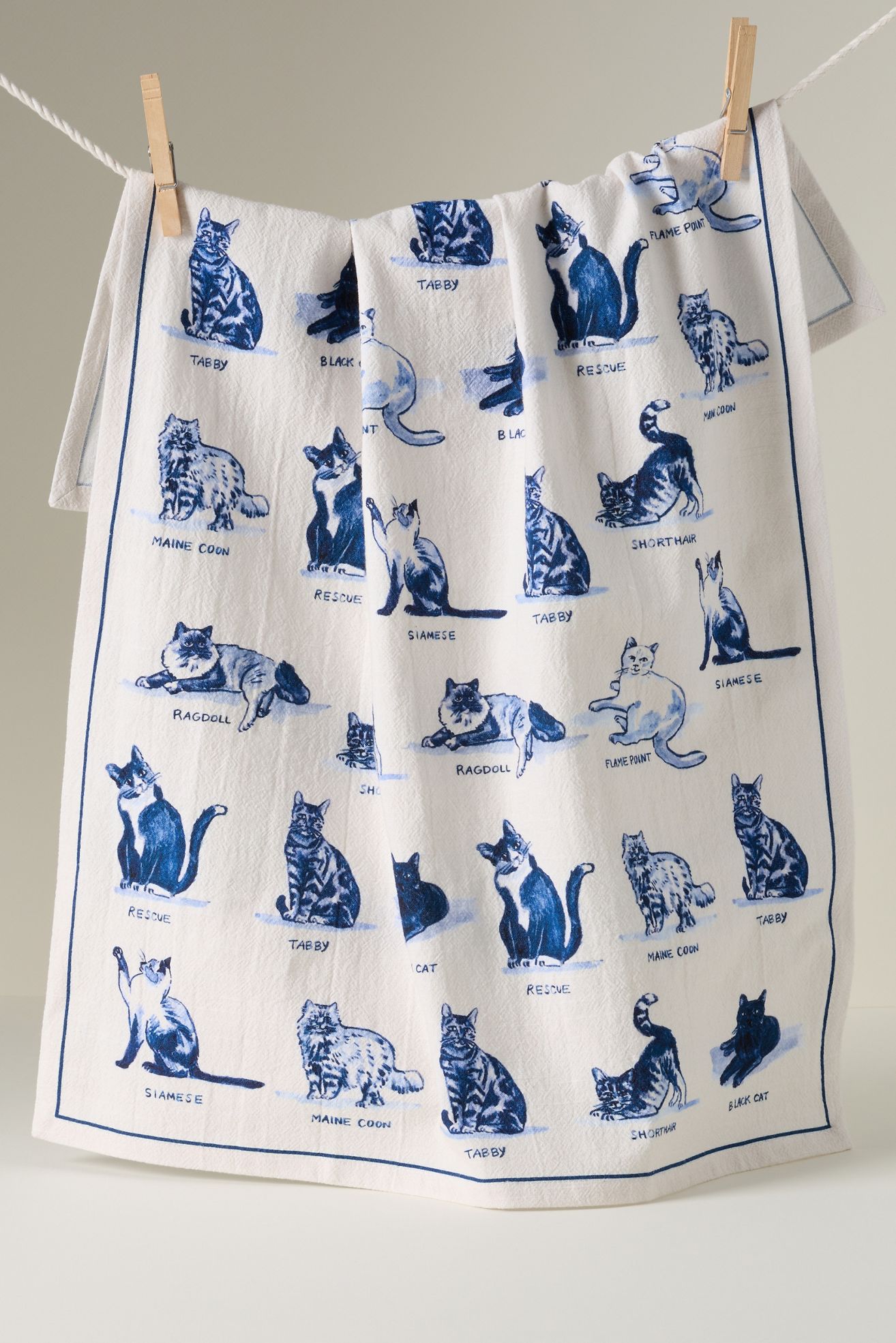 Molly Hatch Dish Towel - Cat, One Size