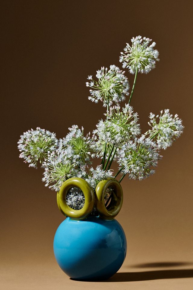 Circled Ceramic Vase | AnthroHome