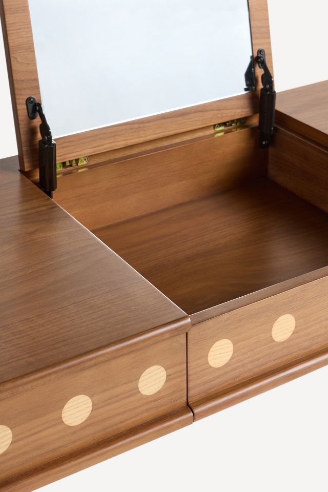 Helix Wood Makeup Vanity Desk #4