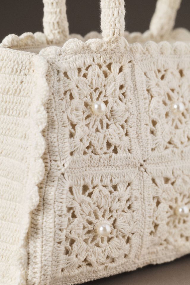 Crochet Top Handle Bag | Anthropologie