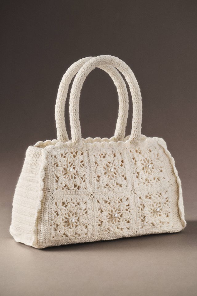 Crochet Top Handle Bag | Anthropologie