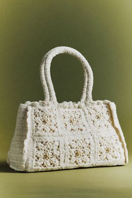 Crochet Top Handle Bag