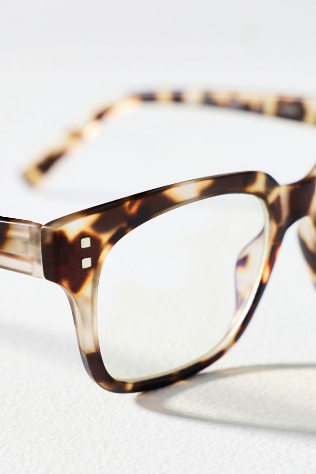 Anthropologie X A J Morgan The Curator 1.50 Tortoise Shell Square Glasses A.J. Morgan Tony Tortoise Square Readers | Anthropologie main image 3