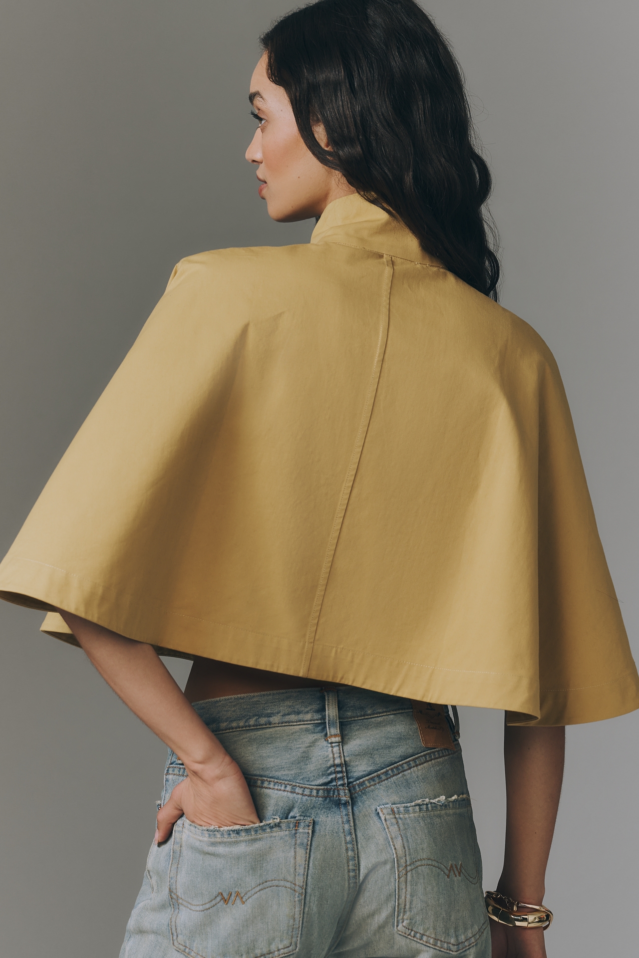 Sunday in Brooklyn Structured Trench Coat Cape