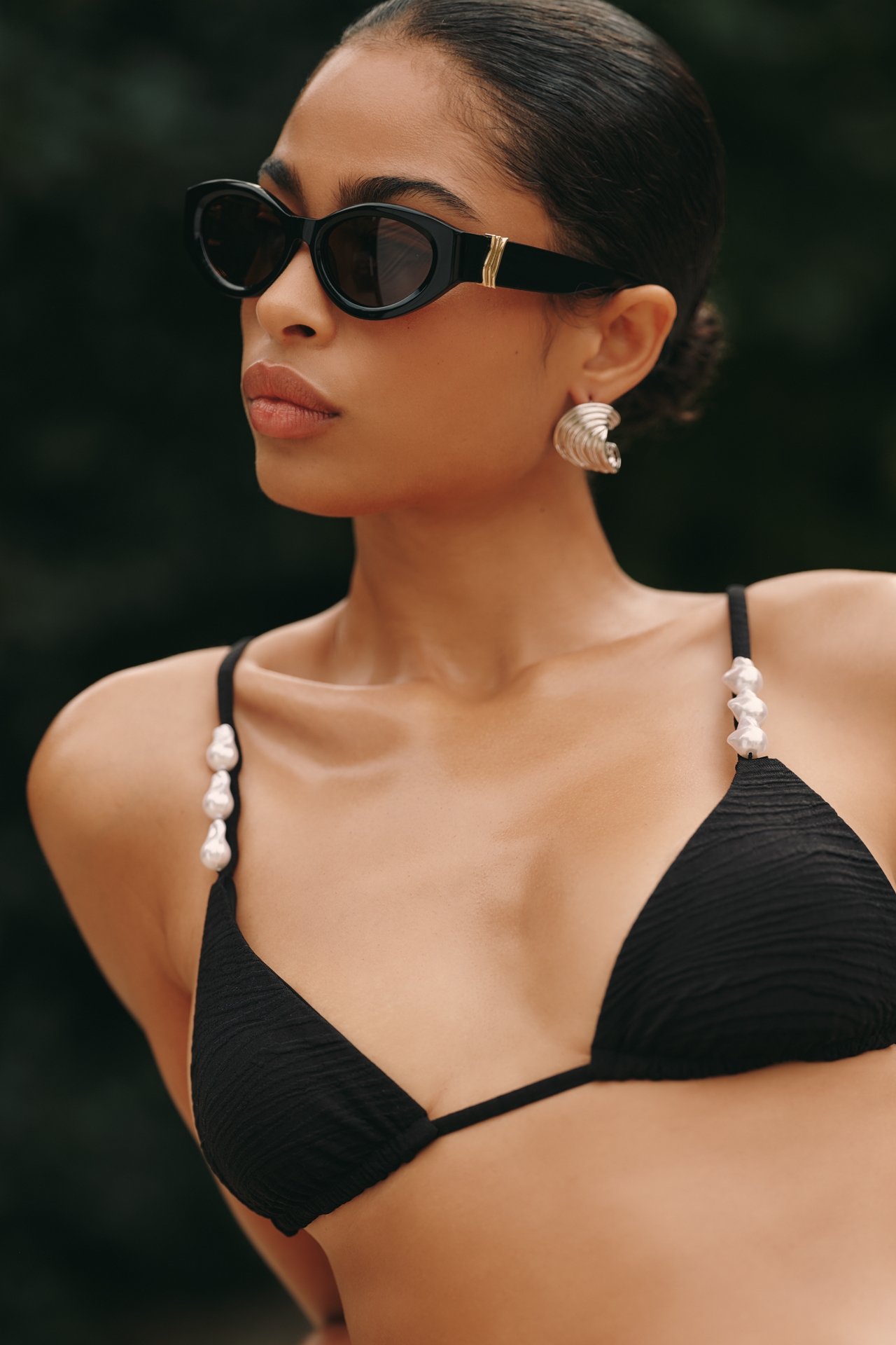 By Anthropologie Oval Wrap Sunglasses