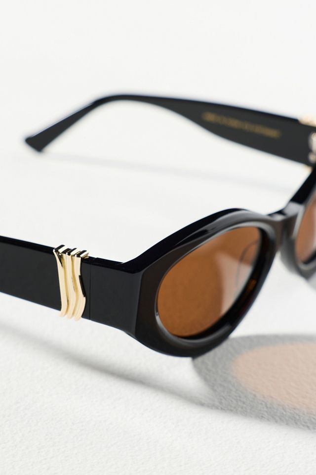 By Anthropologie Oval Wrap Sunglasses #3