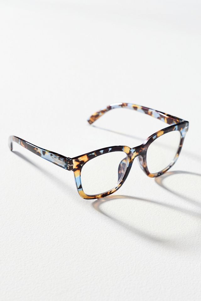 Peepers To The Max Blue Light Square Readers | Anthropologie display picture 3