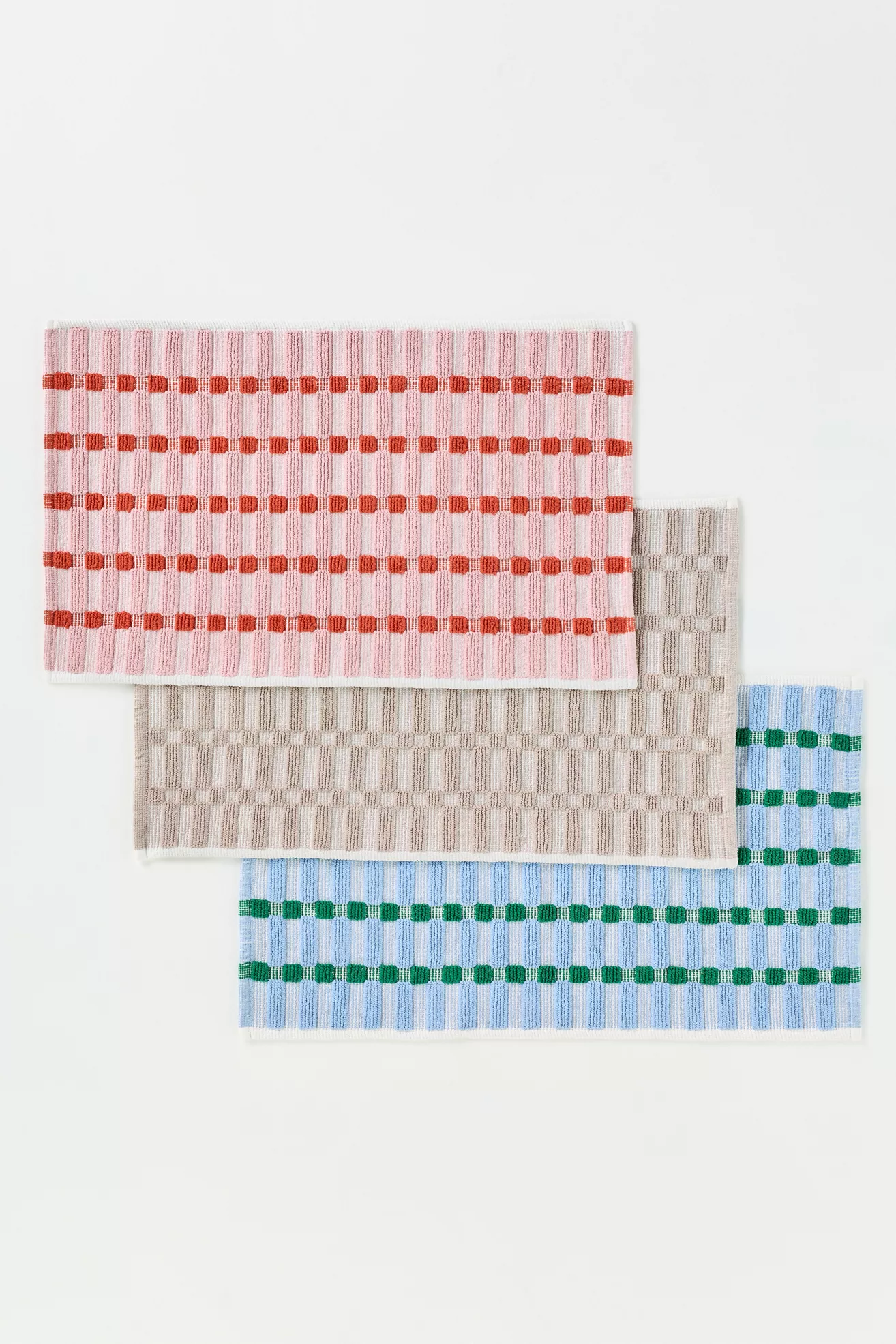 Sloane Cotton Woven Geo Bathmat | Anthropologie