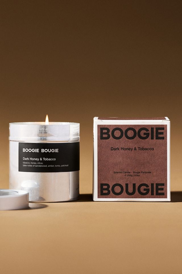 Boogie Bougie Woody Dark Honey & Tobacco Boxed Tin Candle #1