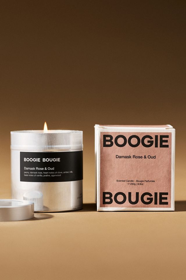 Boogie Bougie Floral Damask Rose & Oud Boxed Tin Candle #1