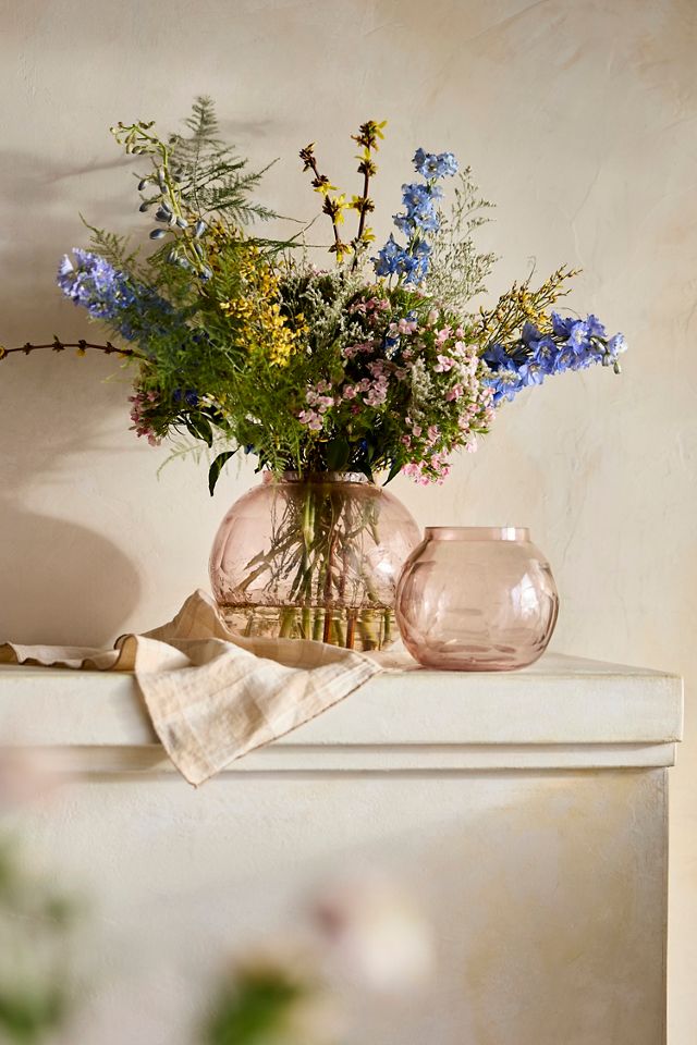 Cut Glass Orb Vase #1