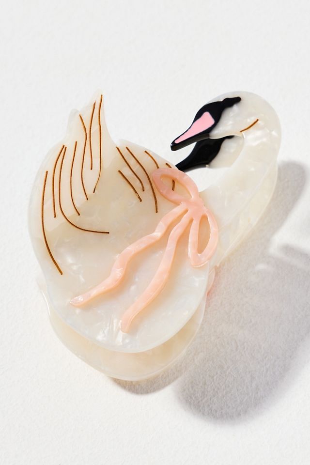 Solar Eclipse Swan Hair Claw Clip | Anthropologie