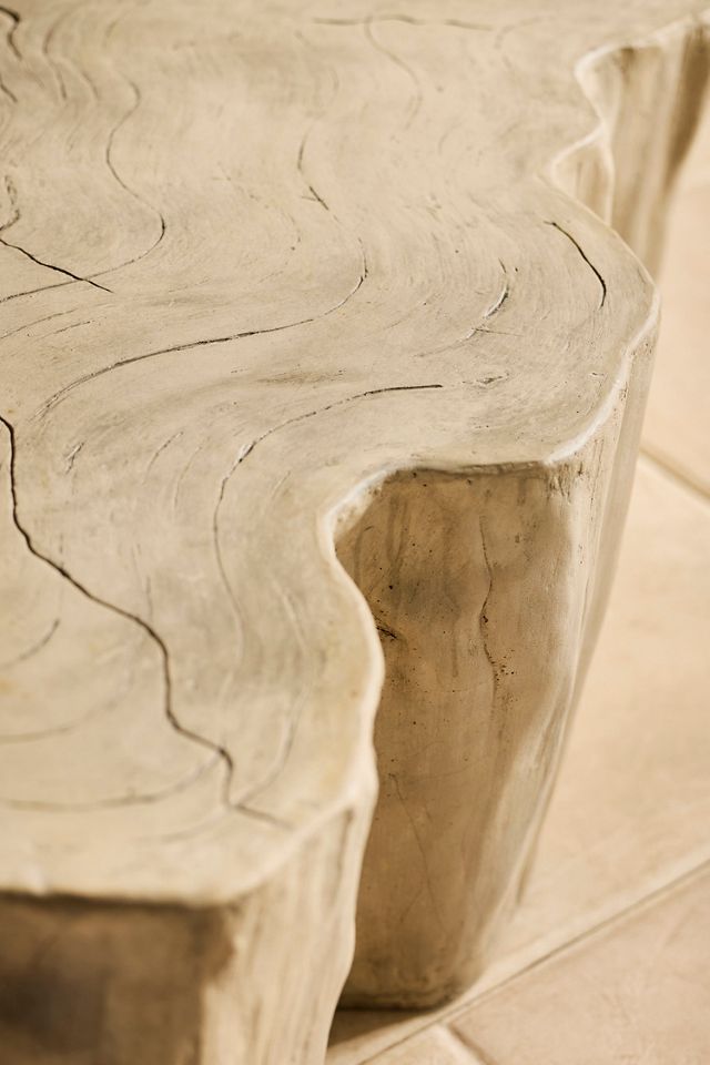 Faux Bois Stone Coffee Table #2