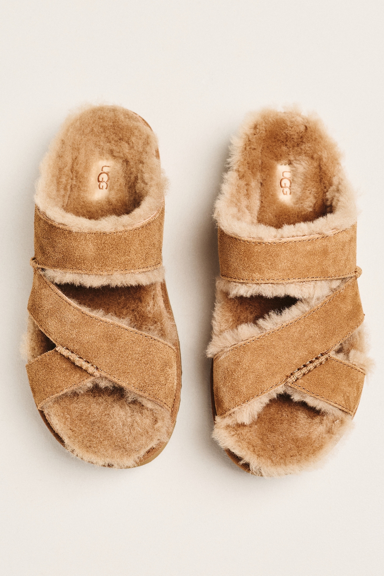 UGG® Greenport Cross Strap Slide Sandals