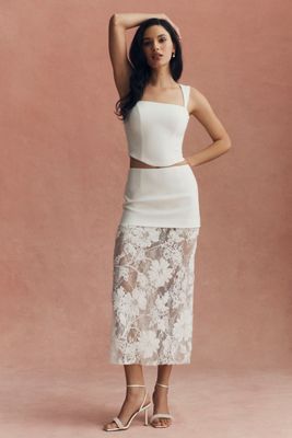 Sabina Musayev Lyon Lace Maxi Skirt | Anthropologie