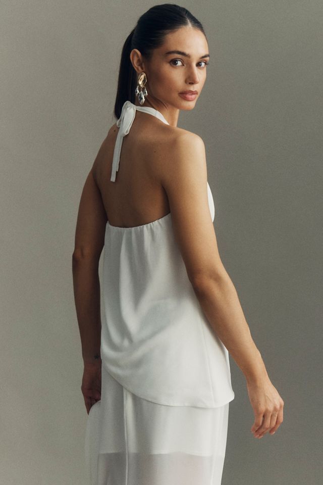 Mare Mare Easy Breezy Cowl-Neck Halter Tank Top #1