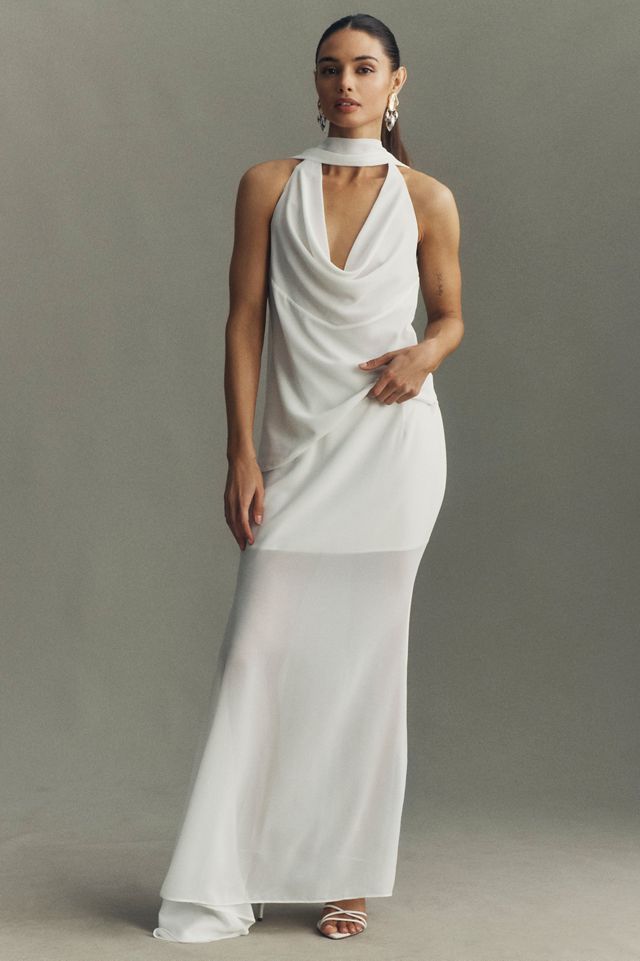 Mare Mare Easy Breezy Cowl-Neck Halter Tank Top | Anthropologie
