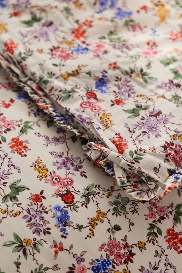 Cotton Printed Ruffle Sofa Topper #2