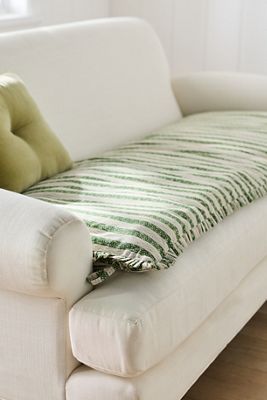 Cotton Printed Ruffle Sofa Topper