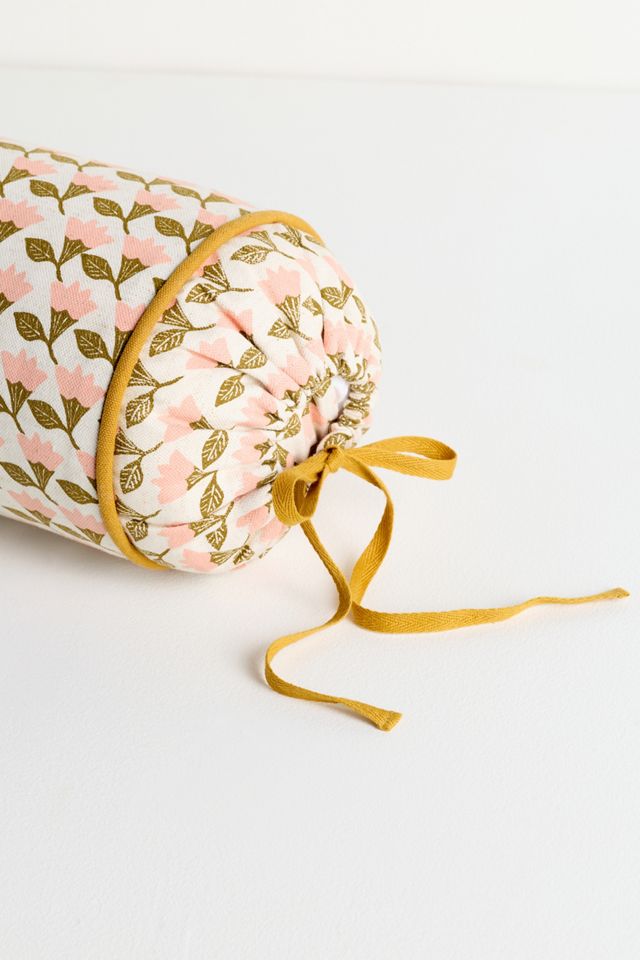 Sonny Cotton Printed Floral Bolster Pillow #1