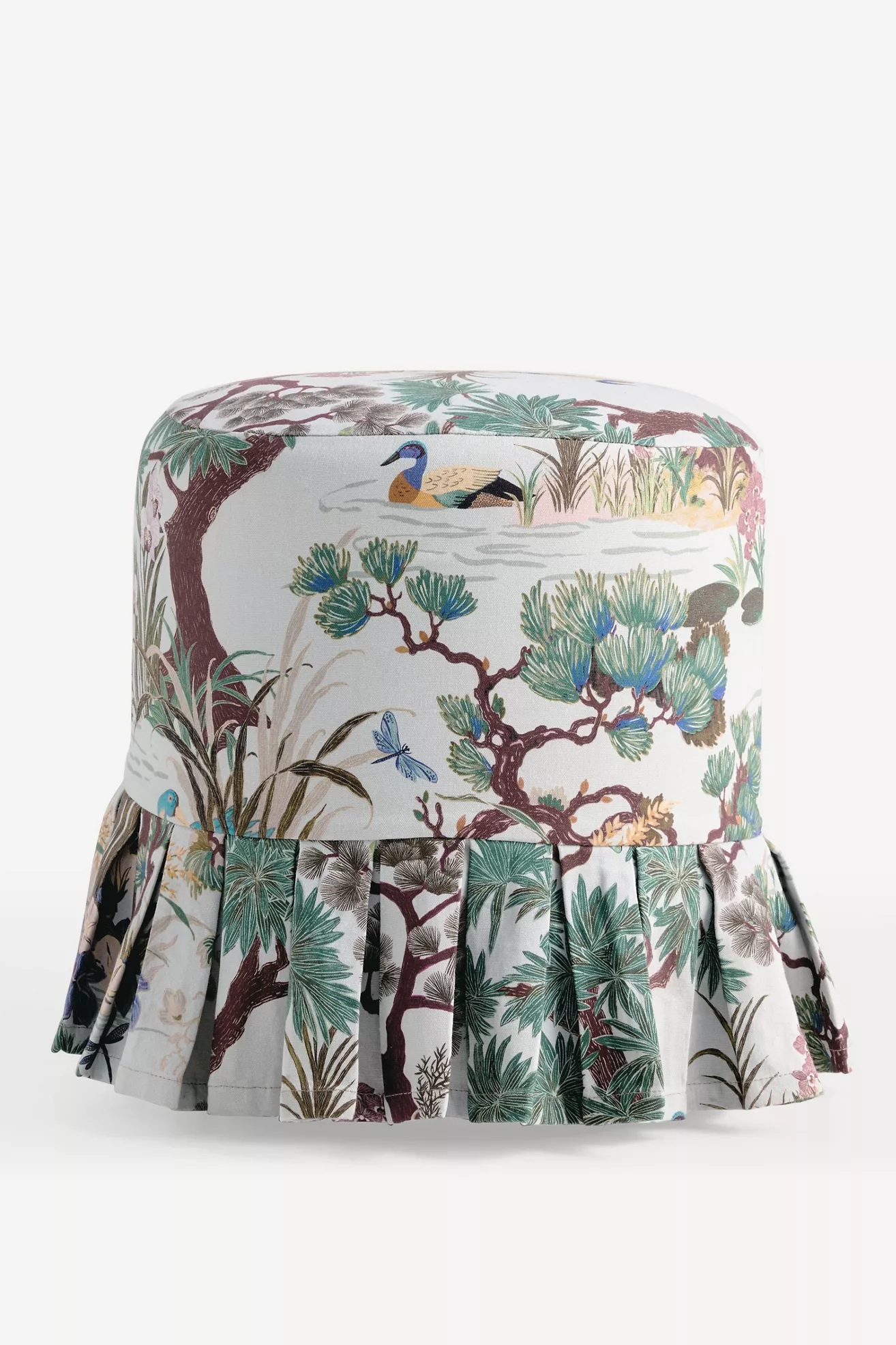 Layla Printed Ruffle Ottoman Slipcover - thumbnail 10