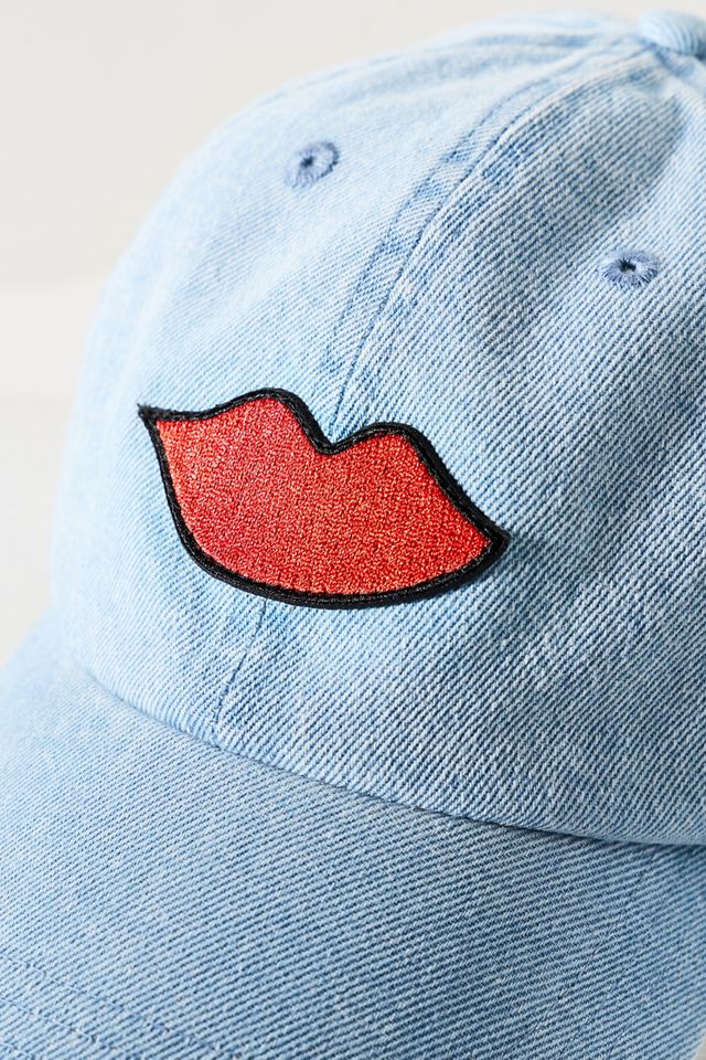 Clare V. Lips Denim Baseball Cap | Anthropologie