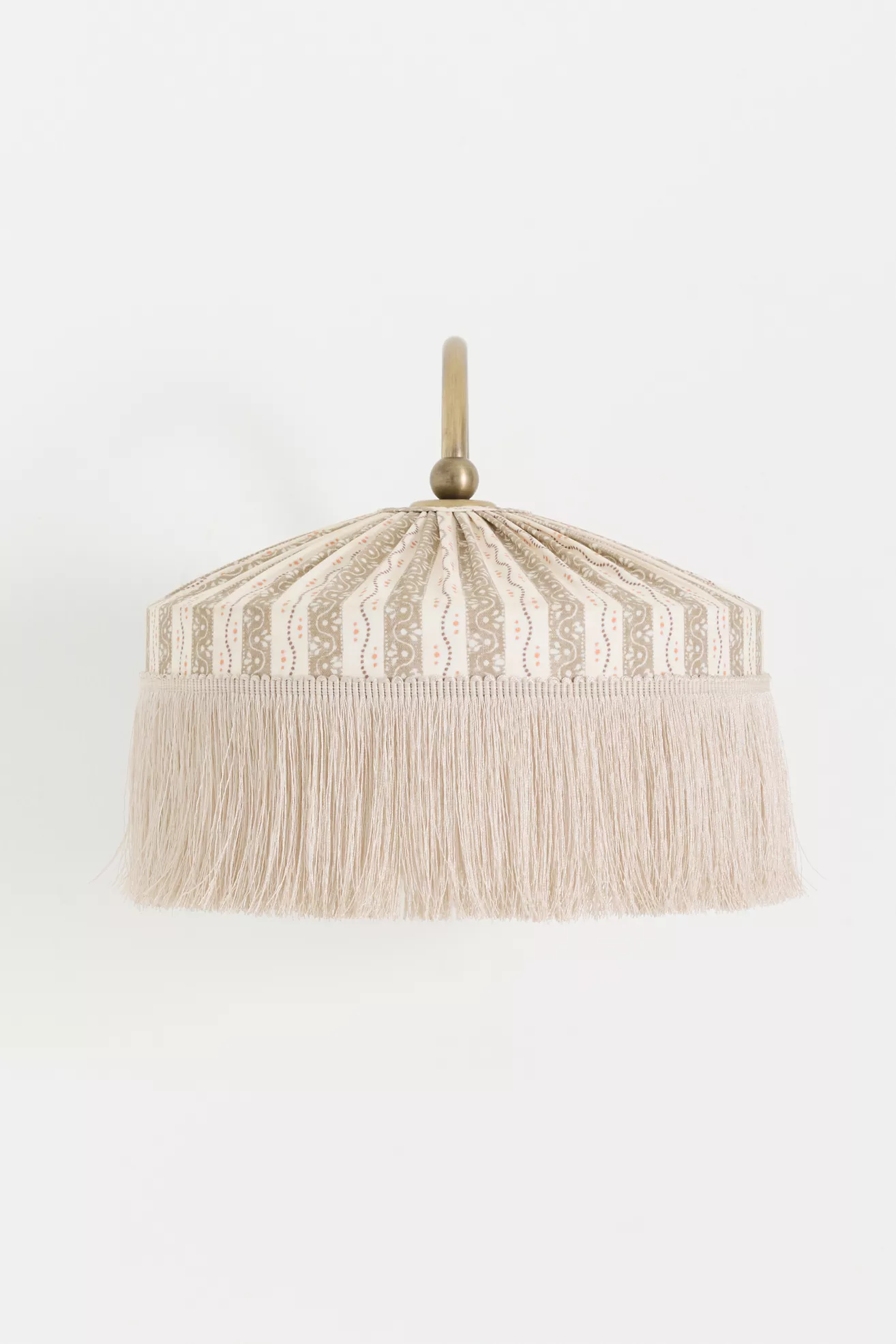 Sinclair Tassel-Fringed Linen Sconce