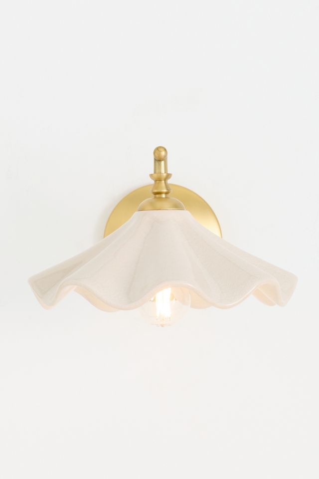 Bobbi Wavy Ceramic Sconce #2