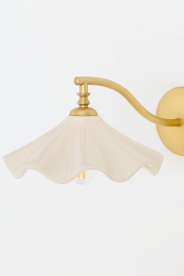 Bobbi Wavy Ceramic Sconce #3