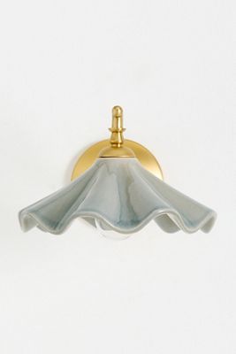 Bobbi Wavy Ceramic Sconce