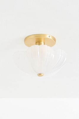 Flora Flower Glass Flush Mount
