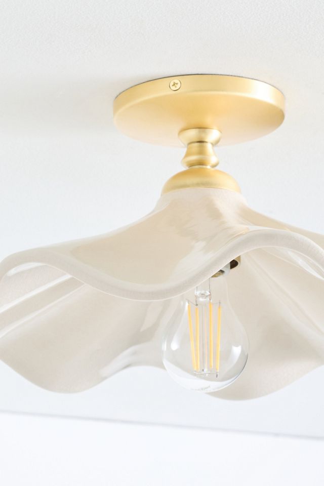Bobbi Wavy Ceramic Flush Mount #2