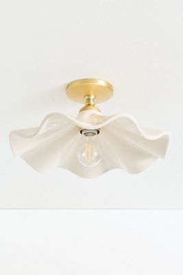 Bobbi Wavy Ceramic Flush Mount