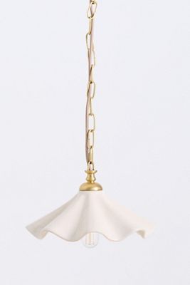 Bobbi Wavy Ceramic Pendant