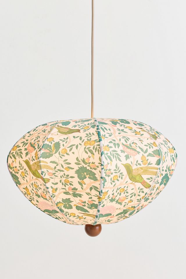 Dumpling Wood Semi-Flush Mount Pendant Light #1