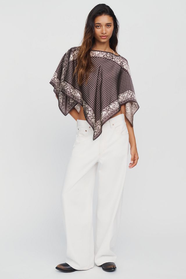 By Anthropologie Printed Scarf Poncho #3