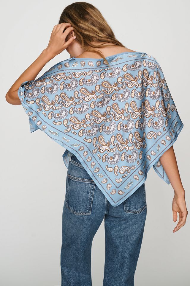 By Anthropologie Bedruckter Schal-Poncho #1