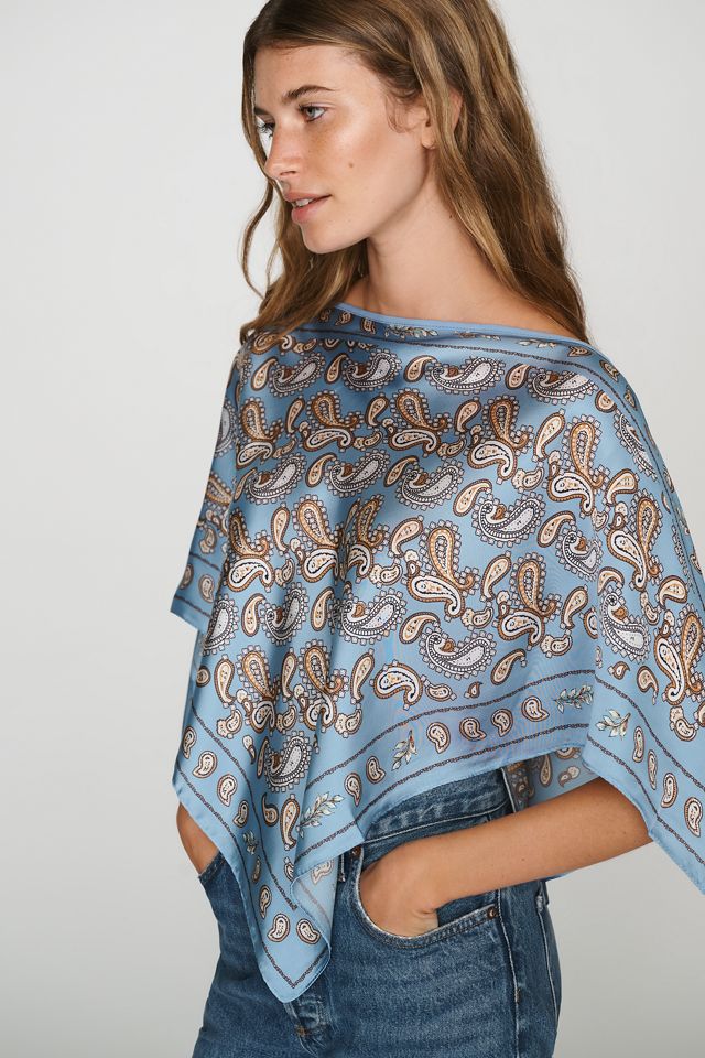 By Anthropologie Bedruckter Schal-Poncho #2