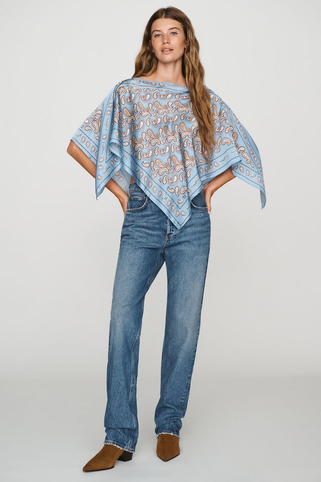 By Anthropologie Bedruckter Schal-Poncho #3
