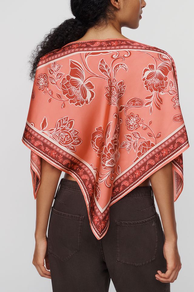 By Anthropologie Printed Scarf Poncho #2