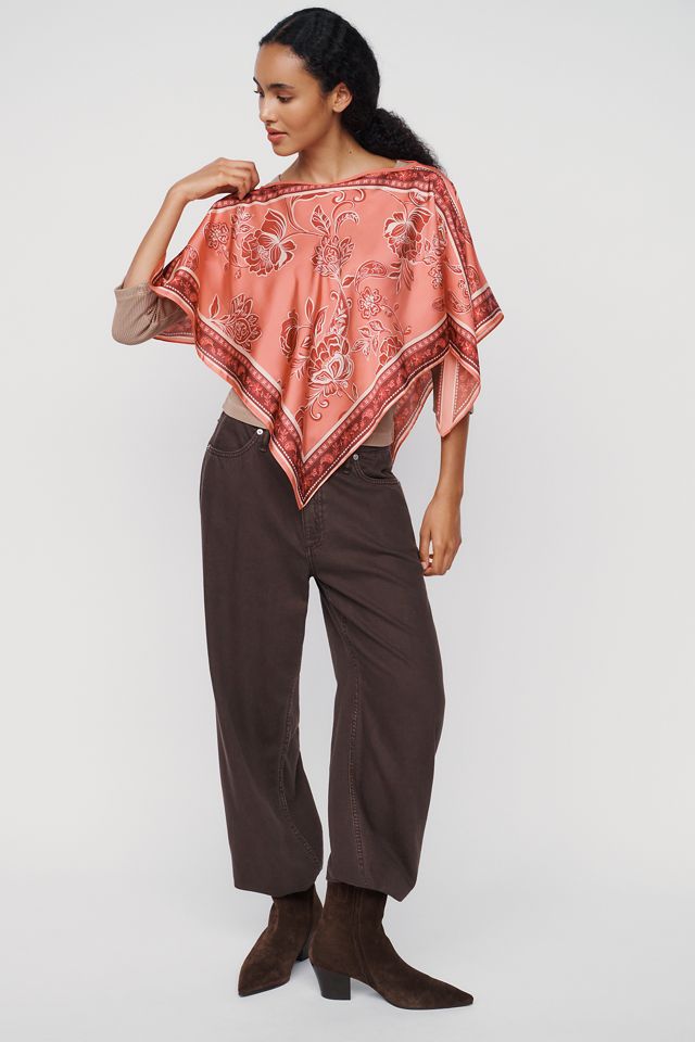 By Anthropologie Printed Scarf Poncho #3